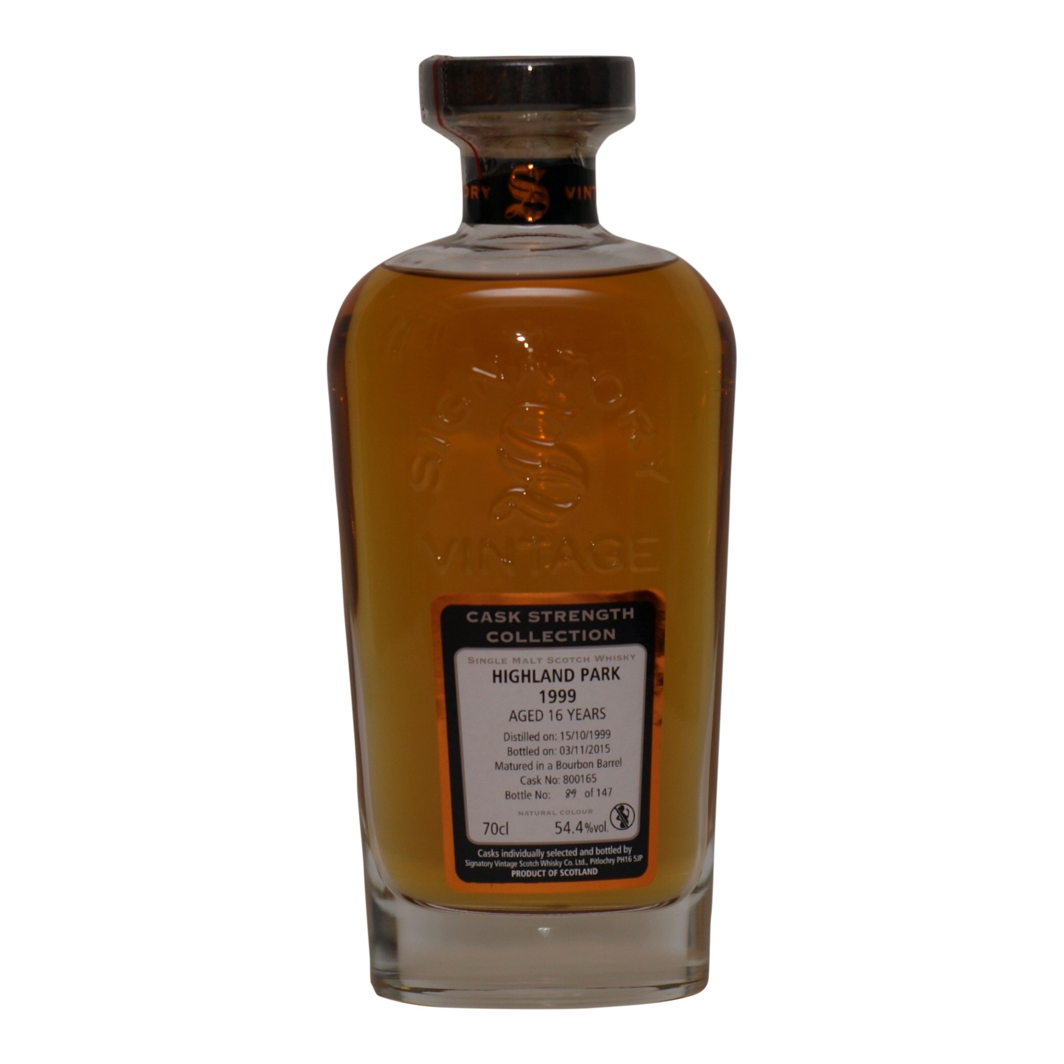 Highland Park 1999 16 Y O 54 4 Signatory Lg Whisky