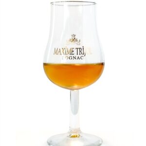 Tulip cognacglas med Maxime Trijol logo